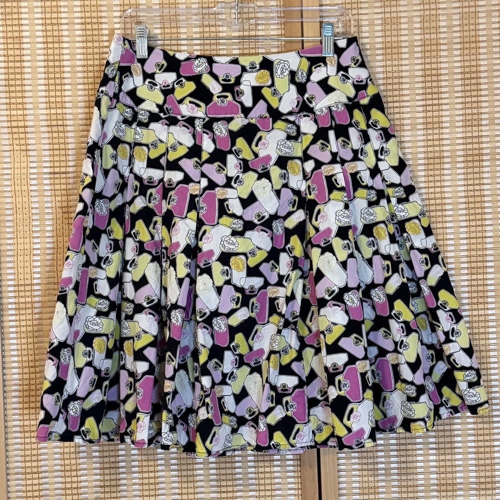 Liz Claiborne Womens 8 Pleated Skirt Purse Galore Shoppers Dream Side Zip Y2K